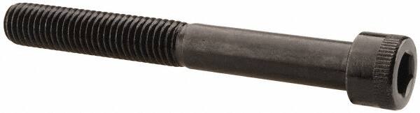 Made in USA - 1/2-13 UNC Hex Socket Drive, Socket Cap Screw - Alloy Steel, Black Oxide Finish, Partially Threaded, 4-1/4" Length Under Head - Benchmark Tooling