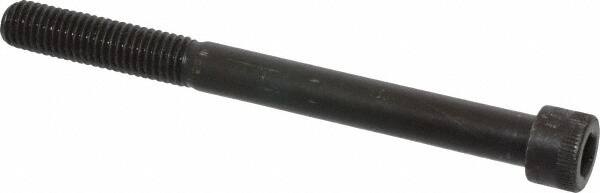 Made in USA - 1/2-13 UNC Hex Socket Drive, Socket Cap Screw - Alloy Steel, Black Oxide Finish, Partially Threaded, 5-1/2" Length Under Head - Benchmark Tooling