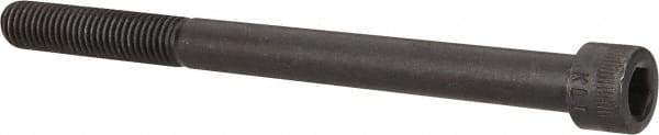 Made in USA - 1/2-13 UNC Hex Socket Drive, Socket Cap Screw - Alloy Steel, Black Oxide Finish, Partially Threaded, 6-1/2" Length Under Head - Benchmark Tooling