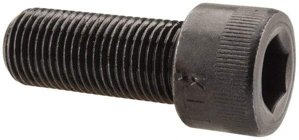 Made in USA - 1/2-20 UNF Hex Socket Drive, Socket Cap Screw - Alloy Steel, Black Oxide Finish, Fully Threaded, 1-1/4" Length Under Head - Benchmark Tooling