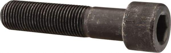 Made in USA - 1/2-20 UNF Hex Socket Drive, Socket Cap Screw - Alloy Steel, Black Oxide Finish, Partially Threaded, 2-1/4" Length Under Head - Benchmark Tooling