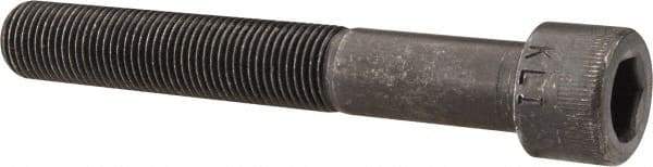 Made in USA - 1/2-20 UNF Hex Socket Drive, Socket Cap Screw - Alloy Steel, Black Oxide Finish, Partially Threaded, 3-1/2" Length Under Head - Benchmark Tooling