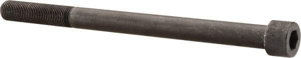 Made in USA - 1/2-20 UNF Hex Socket Drive, Socket Cap Screw - Alloy Steel, Black Oxide Finish, Partially Threaded, 7" Length Under Head - Benchmark Tooling