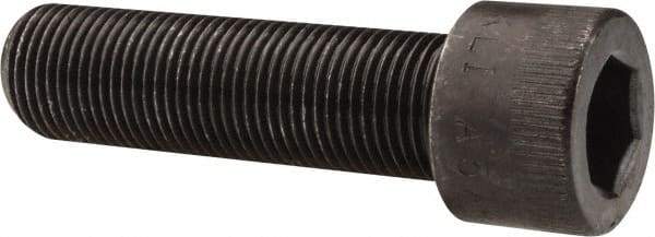 Made in USA - 5/8-18 UNF Hex Socket Drive, Socket Cap Screw - Alloy Steel, Black Oxide Finish, Fully Threaded, 2-1/4" Length Under Head - Benchmark Tooling