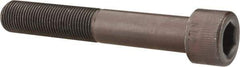 Made in USA - 5/8-18 UNF Hex Socket Drive, Socket Cap Screw - Alloy Steel, Black Oxide Finish, Partially Threaded, 4" Length Under Head - Benchmark Tooling