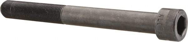 Made in USA - 5/8-18 UNF Hex Socket Drive, Socket Cap Screw - Alloy Steel, Black Oxide Finish, Partially Threaded, 6" Length Under Head - Benchmark Tooling