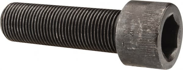 Made in USA - 3/4-16 UNF Hex Socket Drive, Socket Cap Screw - Alloy Steel, Black Oxide Finish, Fully Threaded, 2-1/2" Length Under Head - Benchmark Tooling