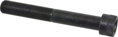 Made in USA - 3/4-16 UNF Hex Socket Drive, Socket Cap Screw - Alloy Steel, Black Oxide Finish, Partially Threaded, 5-1/2" Length Under Head - Benchmark Tooling