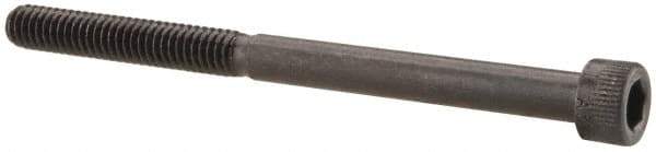 Made in USA - #8-32 UNC Hex Socket Drive, Socket Cap Screw - Alloy Steel, Black Oxide Finish, Partially Threaded, 2-1/4" Length Under Head - Benchmark Tooling