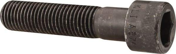 Made in USA - 7/8-9 UNC Hex Socket Drive, Socket Cap Screw - Alloy Steel, Black Oxide Finish, Partially Threaded, 4" Length Under Head - Benchmark Tooling