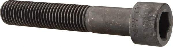 Made in USA - 7/8-9 UNC Hex Socket Drive, Socket Cap Screw - Alloy Steel, Black Oxide Finish, Partially Threaded, 5" Length Under Head - Benchmark Tooling