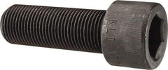 Made in USA - 7/8-14 UNF Hex Socket Drive, Socket Cap Screw - Alloy Steel, Black Oxide Finish, Fully Threaded, 2-1/2" Length Under Head - Benchmark Tooling