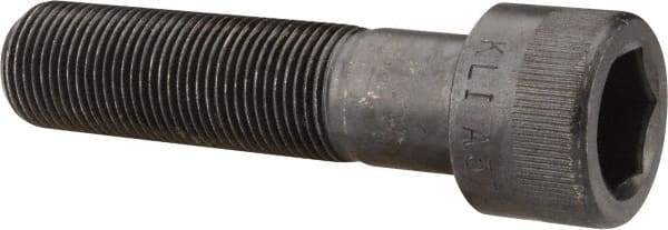 Made in USA - 7/8-14 UNF Hex Socket Drive, Socket Cap Screw - Alloy Steel, Black Oxide Finish, Partially Threaded, 3-1/2" Length Under Head - Benchmark Tooling