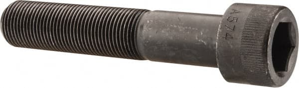 Made in USA - 7/8-14 UNF Hex Socket Drive, Socket Cap Screw - Alloy Steel, Black Oxide Finish, Partially Threaded, 4-1/2" Length Under Head - Benchmark Tooling