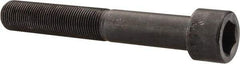 Made in USA - 7/8-14 UNF Hex Socket Drive, Socket Cap Screw - Alloy Steel, Black Oxide Finish, Partially Threaded, 6" Length Under Head - Benchmark Tooling