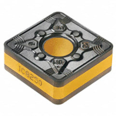 Iscar - SNMG544 NR Grade IC8250 Carbide Turning Insert - TiCN/Al2O3/TiN Finish, 90° Square, 5/8" Inscr Circle, 1/4" Thick, 1/16" Corner Radius - Benchmark Tooling