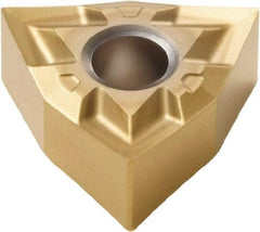 Seco - WNGP432 MF1 Grade TS2000 Carbide Turning Insert - TiAlN/TiN Finish, 80° Trigon, 1/2" Inscr Circle, 3/16" Thick, 1/32" Corner Radius - Benchmark Tooling