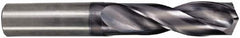 M.A. Ford - 3/16" 142° Spiral Flute Solid Carbide Screw Machine Drill Bit - ALtima Finish, Right Hand Cut, 1" Flute Length, 2-1/2" OAL, Straight Shank - Benchmark Tooling