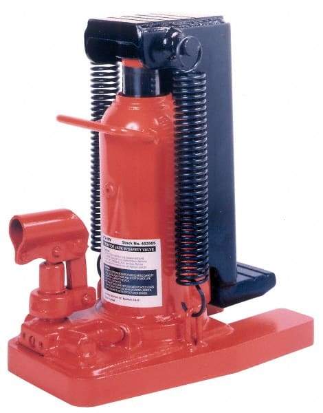 Omega Lift Equipment - 6 Ton Capacity Hydraulic Toe Lift Jack - 7/8" to 5-9/16" High, 4-3/4" Piston Stroke - Benchmark Tooling