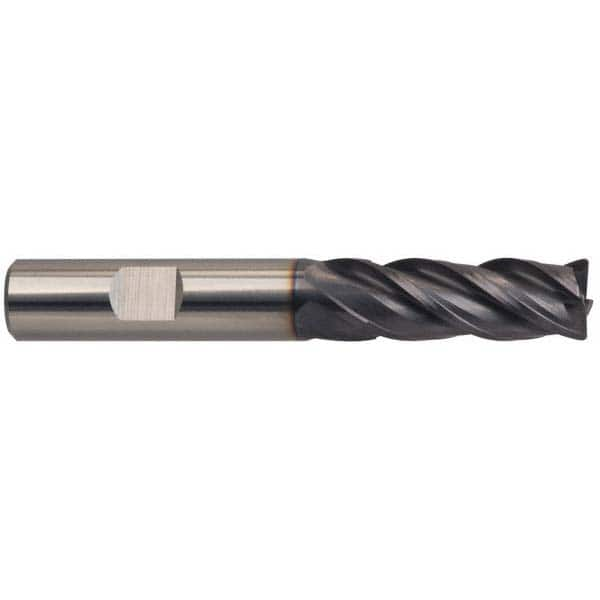 Guhring - 5/8" Diam 4 Flute Solid Carbide 0.031" Corner Radius End Mill - Benchmark Tooling