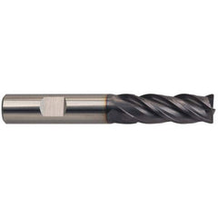 Guhring - 3/8" Diam, 1" Length of Cut, 3/8" Shank Diam, 2-1/2" OAL, 4 Flute Solid Carbide Square End Mill - Benchmark Tooling