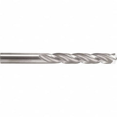 Screw Machine Length Drill Bit: 0.4134″ Dia, 150 °, Solid Carbide Bright/Uncoated, Right Hand Cut, Spiral Flute, Straight-Cylindrical Shank, Series 103