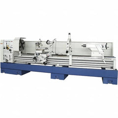 Summit - 28-1/2" Swing, 120" Between Centers, 120 Volt, Triple Phase Toolroom Lathe - 6MT Taper, 15 hp, 20 to 1,250 RPM, 4-1/8" Bore Diam, 48" Deep x 70" High x 187" Long - Benchmark Tooling