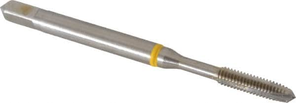 Guhring - #4-48 UNF, 3 Flute, Bright Finish, Cobalt Spiral Point Tap - Plug Chamfer, Right Hand Thread, 1.882" OAL, 0.141" Shank Diam, 2B Class of Fit, Series 3902 - Exact Industrial Supply