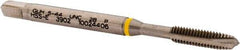 Guhring - #5-44 UNF, 3 Flute, Bright Finish, Cobalt Spiral Point Tap - Plug Chamfer, Right Hand Thread, 1-15/16" OAL, 0.141" Shank Diam, 2B Class of Fit, Series 3902 - Exact Industrial Supply