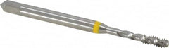 Guhring - #4-40 UNC 3 Flute 2B Modified Bottoming Spiral Flute Tap - Cobalt, Bright Finish, 1.882" OAL, Right Hand Flute, Right Hand Thread, Series 3904 - Exact Industrial Supply