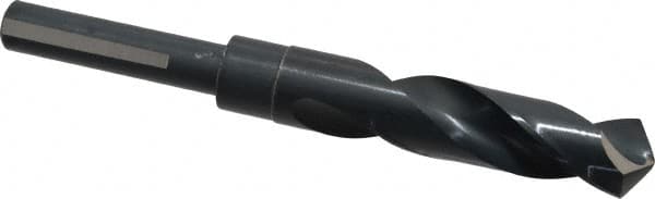 Chicago-Latrobe - 49/64" Drill, 118° Point, High Speed Steel Silver Deming & Reduced Shank Drill Bit - Benchmark Tooling