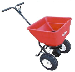 Made in USA - 100 Lb Polyethylene Walk Behind Broadcast Landscape Spreader - 13" Wheels - Benchmark Tooling