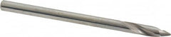 Made in USA - 1/8" Body Diam, 60°, 2" OAL, Solid Carbide Spotting Drill - Benchmark Tooling