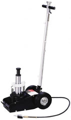 Omega Lift Equipment - 35 Ton Capacity Dual Stage Air Actuated Truck Jack - 8 to 19-1/2" High - Benchmark Tooling