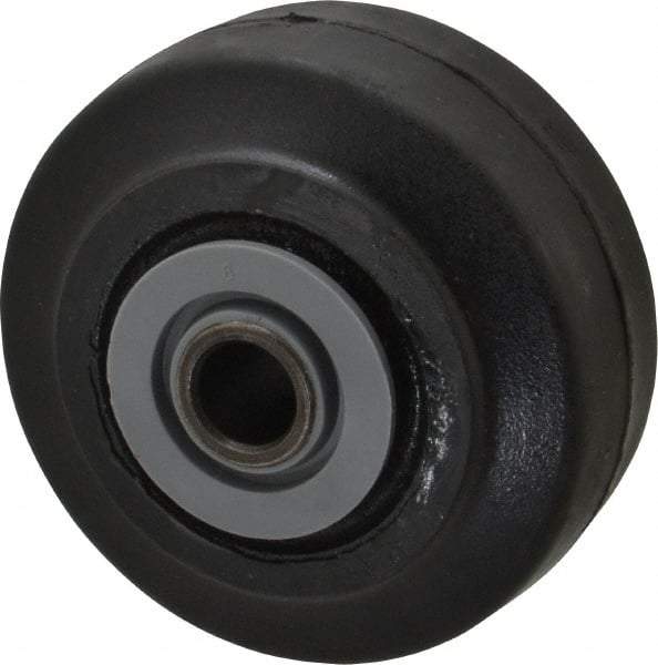 Albion - 3-1/4 Inch Diameter x 1-1/2 Inch Wide, Solid Rubber Caster Wheel - 140 Lb. Capacity, 1-5/8 Inch Hub Length, 1/2 Inch Axle Diameter, Roller Bearing - Benchmark Tooling