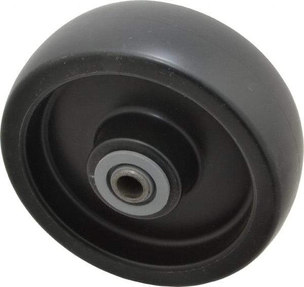 Albion - 6 Inch Diameter x 2 Inch Wide, Polyolefin Caster Wheel - 750 Lb. Capacity, 2-3/16 Inch Hub Length, 1/2 Inch Axle Diameter, Roller Bearing - Benchmark Tooling