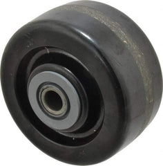 Albion - 4 Inch Diameter x 2 Inch Wide, Phenolic Caster Wheel - 800 Lb. Capacity, 2-3/16 Inch Hub Length, 1/2 Inch Axle Diameter, Roller Bearing - Benchmark Tooling