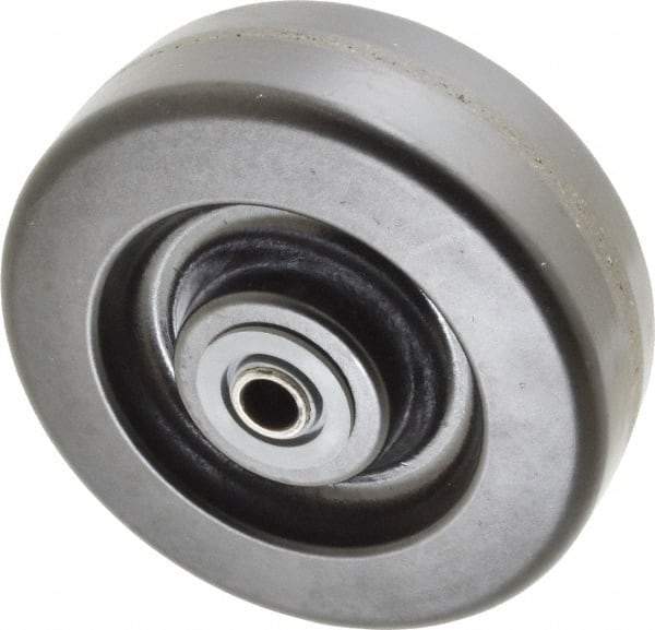 Albion - 6 Inch Diameter x 2 Inch Wide, Phenolic Caster Wheel - 1,200 Lb. Capacity, 2-3/16 Inch Hub Length, 1/2 Inch Axle Diameter, Roller Bearing - Benchmark Tooling