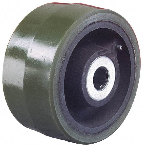 Albion - 6 Inch Diameter x 2-1/2 Inch Wide, Polyurethane Caster Wheel - 1,620 Lb. Capacity, 3-1/4 Inch Hub Length, 1-1/4 Inch Axle Diameter, Roller Bearing - Benchmark Tooling