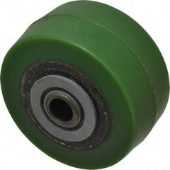 Albion - 3-1/4 Inch Diameter x 1-5/8 Inch Wide, Polyurethane Caster Wheel - 420 Lb. Capacity, 1-7/8 Inch Hub Length, 1/2 Inch Axle Diameter, Roller Bearing - Benchmark Tooling