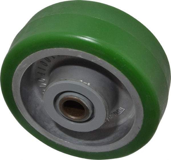 Albion - 4 Inch Diameter x 1-1/2 Inch Wide, Polyurethane Caster Wheel - 600 Lb. Capacity, 1-7/8 Inch Hub Length, 1/2 Inch Axle Diameter, Roller Bearing - Benchmark Tooling