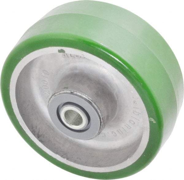 Albion - 5 Inch Diameter x 2 Inch Wide, Polyurethane Caster Wheel - 1,050 Lb. Capacity, 2-7/16 Inch Hub Length, 1/2 Inch Axle Diameter, Roller Bearing - Benchmark Tooling