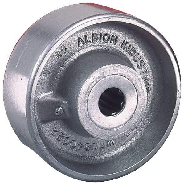 Albion - 6 Inch Diameter x 2-1/2 Inch Wide, Forged Steel Caster Wheel - 4,000 Lb. Capacity, 3-1/4 Inch Hub Length, 1 Inch Axle Diameter, Roller Bearing - Benchmark Tooling