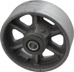 Albion - 5 Inch Diameter x 2 Inch Wide, Cast Iron Caster Wheel - 1,300 Lb. Capacity, 2-3/16 Inch Hub Length, 1/2 Inch Axle Diameter, Roller Bearing - Benchmark Tooling