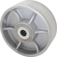 Albion - 8 Inch Diameter x 3 Inch Wide, Cast Iron Caster Wheel - 2,800 Lb. Capacity, 3-1/4 Inch Hub Length, 1 Inch Axle Diameter, Roller Bearing - Benchmark Tooling