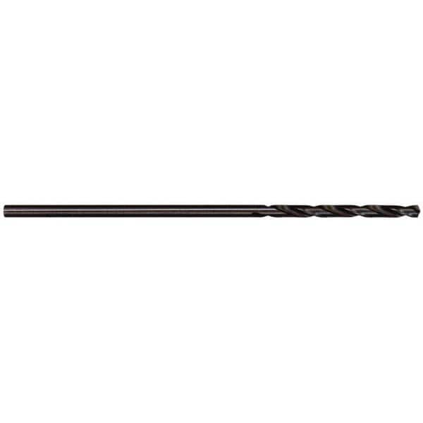 Interstate - 0.081" Diam, 12" OAL Oxide High Speed Steel Aircraft Extension Drill Bit - Benchmark Tooling