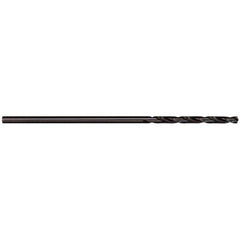 Interstate - 0.081" Diam, 12" OAL Oxide High Speed Steel Aircraft Extension Drill Bit - Benchmark Tooling