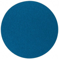 Superior Abrasives - 20" Diam, 40 Grit Zirconia Alumina Adhesive PSA Disc - Coarse Grade, Blue, X Weighted Backing, Flexible - Benchmark Tooling