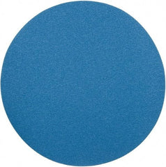 Superior Abrasives - 24" Diam, 40 Grit Zirconia Alumina Adhesive PSA Disc - Coarse Grade, Blue, X Weighted Backing, Flexible - Benchmark Tooling