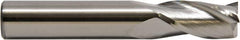 M.A. Ford - 3/8", 1" LOC, 3/8" Shank Diam, 2-1/2" OAL, 3 Flute, Solid Carbide Square End Mill - Single End, TiN Finish, 30° Helix, Centercutting, Right Hand Cut, Right Hand Flute, Series 116 - Benchmark Tooling